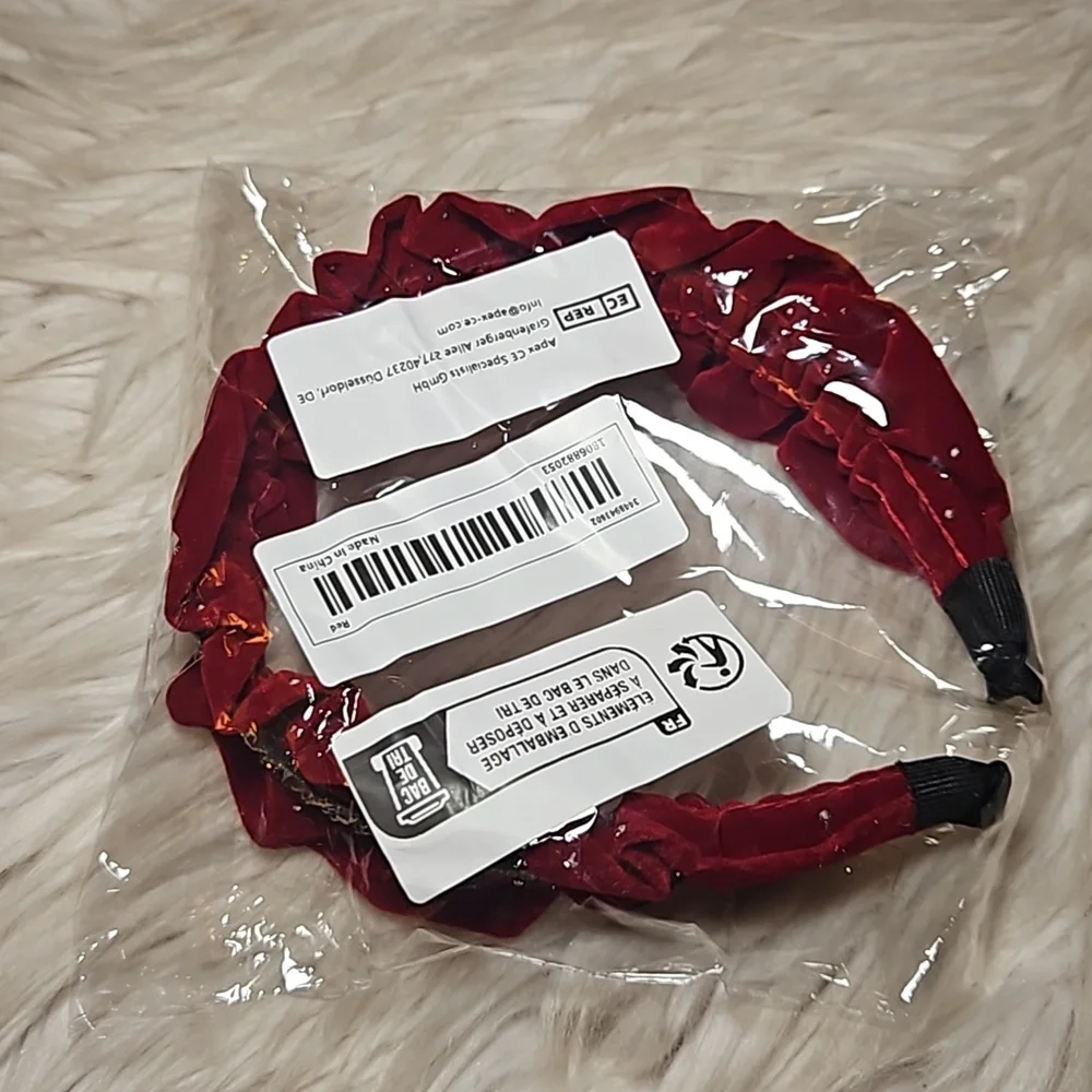 Velvet Rhinestone Headband